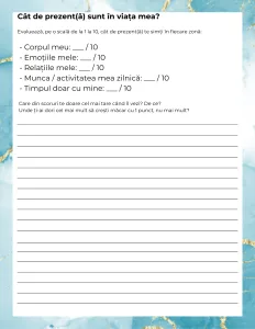 jurnalul care te pune inapoi pe lista ta